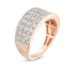 Thumbnail Image 2 of Previously Owned - 1.00 CT. T.W. Diamond Multi-Row Anniversary Band in 10K Rose Gold