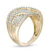 Thumbnail Image 2 of Previously Owned - 1.00 CT. T.W. Diamond Multi-Row Wave Ring in 10K Gold