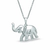 Thumbnail Image 1 of Previously Owned - Diamond Accent Elephant Pendant in Sterling Silver