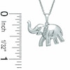 Thumbnail Image 2 of Previously Owned - Diamond Accent Elephant Pendant in Sterling Silver