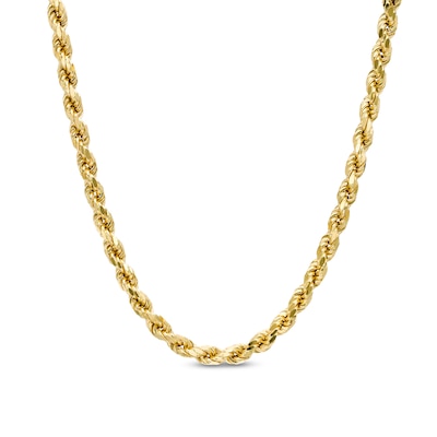 Previously Owned - Men's 5.0mm Rope Chain Necklace in 14K Gold - 22"