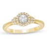 Thumbnail Image 0 of Previously Owned - 0.40 CT. T.W. Diamond Frame Engagement Ring in 10K Gold