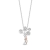 Previously Owned - Hallmark Diamonds Gratitude 0.10 CT. T.W. Diamond Pendant in Sterling Silver and 10K Rose Gold