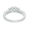 Previously Owned - 0.45 CT. T.W. Diamond Past Present Future® Engagement Ring in 10K White Gold