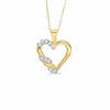 Previously Owned - 0.12 CT. T.W. Diamond Heart Pendant in 10K Gold