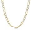 Thumbnail Image 0 of Previously Owned - Men's 120 Gauge Diamond-Cut Figaro Chain Necklace in 14K Two-Tone Gold - 22"
