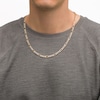 Thumbnail Image 1 of Previously Owned - Men's 120 Gauge Diamond-Cut Figaro Chain Necklace in 14K Two-Tone Gold - 22"