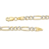Thumbnail Image 2 of Previously Owned - Men's 120 Gauge Diamond-Cut Figaro Chain Necklace in 14K Two-Tone Gold - 22"