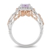 Previously Owned - Enchanted Disney Rapunzel Amethyst and 0.32 CT. T.W. Diamond Engagement Ring in 14K Two-Tone Gold