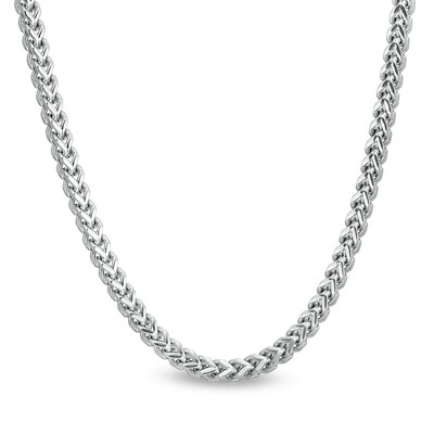 Previously Owned - Men's 3.0mm Franco Snake Chain Necklace in Stainless Steel - 24"