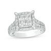 Thumbnail Image 1 of Previously Owned - 2.00 CT. T.W. Quad Princess-Cut Diamond Frame Engagement Ring in 14K White Gold