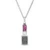 Thumbnail Image 0 of Previously Owned - Marilyn Monroe™ Collection Lab-Created Ruby and 0.12 CT. T.W. Black Diamond Pendant