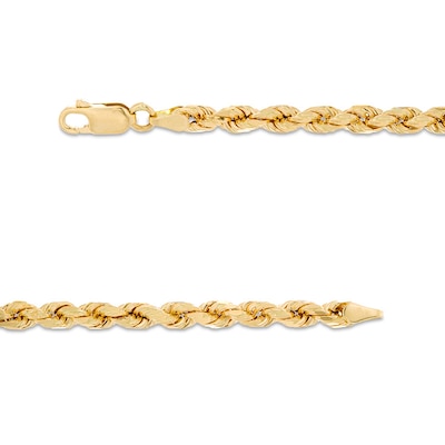 Previously Owned - Men's 4.4mm Rope Chain Necklace in 14K Gold - 22"