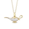 Thumbnail Image 0 of Previously Owned - Enchanted Disney Jasmine Diamond Accent Genie Lamp Pendant in 10K Gold - 19"