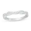 Thumbnail Image 1 of Previously Owned - 0.20 CT. T.W. Diamond Twist Contour Anniversary Band in 14K White Gold