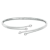 Thumbnail Image 0 of Previously Owned - 0.33 CT. T.W. Diamond Four Stone Bypass Bangle in 10K White Gold