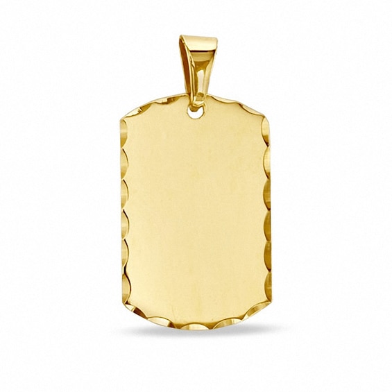 Previously Owned - 10K Gold ID Tag Charm