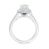 Thumbnail Image 2 of Previously Owned - Vera Wang Love Collection 1.58 CT. T.W. Oval Diamond Frame Engagement Ring in 14K White Gold