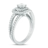 Thumbnail Image 1 of Previously Owned - Vera Wang Love Collection 0.95 CT. T.W. Diamond Double Frame Engagement Ring in 14K White Gold