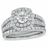 Thumbnail Image 0 of Previously Owned - 1.47 CT. T.W. Diamond Double Frame Bridal Set in 14K White Gold