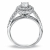 Thumbnail Image 2 of Previously Owned - 1.47 CT. T.W. Diamond Double Frame Bridal Set in 14K White Gold