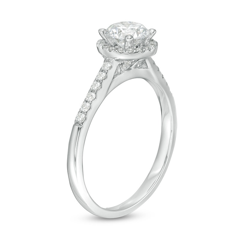 Previously Owned -  1.00 CT. T.W. Diamond Frame Engagement Ring in 14K White Gold (I/I1)|Peoples Jewellers