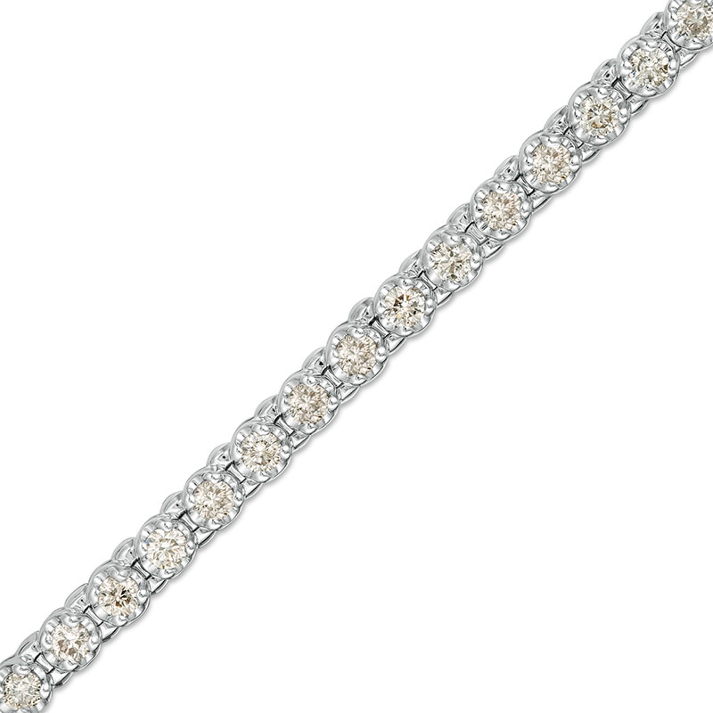 Previously Owned - 2.00 CT. T.W. Diamond Tennis Bracelet in 10K White Gold