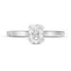 Thumbnail Image 3 of Previously Owned - 0.95 CT. T.W. Oval Diamond Engagement Ring in 14K White Gold