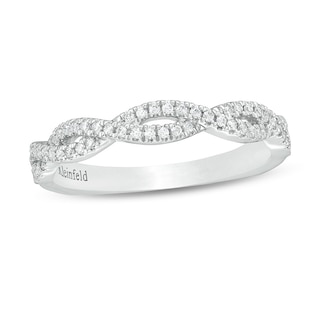 Previously Owned - Kleinfeld® 0.23 CT. T.W. Diamond Twist Band in 14K White Gold