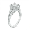 Previously Owned - Vera Wang Love Collection 1.69 CT. T.W. Diamond Frame Engagement Ring in 14K White Gold (I/SI2)