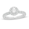 Previously Owned - Vera Wang Love Collection 0.95 CT. T.W. Diamond Frame Engagement Ring in 14K White Gold