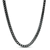 Thumbnail Image 0 of Previously Owned - Men's 3.0mm Franco Snake Chain Necklace in Stainless Steel with Black IP - 24"