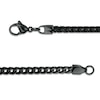 Thumbnail Image 2 of Previously Owned - Men's 3.0mm Franco Snake Chain Necklace in Stainless Steel with Black IP - 24"