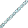 Thumbnail Image 0 of Previously Owned - 4.0mm Blue Topaz Tennis Bracelet in Sterling Silver