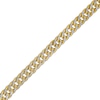 Thumbnail Image 0 of Previously Owned - 6.0mm Diamond-Cut Curb Chain Bracelet in Hollow 14K Two-Tone Gold - 7.25"