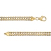 Thumbnail Image 2 of Previously Owned - 6.0mm Diamond-Cut Curb Chain Bracelet in Hollow 14K Two-Tone Gold - 7.25"