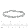 Thumbnail Image 3 of Previously Owned - 0.25 CT. T.W. Composite Diamond Marquise Link Bracelet in Sterling Silver - 7.5"