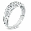 Thumbnail Image 1 of Previously Owned - Men's 0.10 CT. T.W. Diamond Band in Sterling Silver