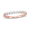 Thumbnail Image 0 of Previously Owned - 0.23 CT. T.W. Diamond Seven Stone Anniversary Band in 10K Rose Gold