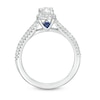 Previously Owned Vera Wang Love Collection 0.70 CT. T.W. Oval Diamond Split Shank Engagement Ring in 14K White Gold