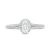 Previously Owned Vera Wang Love Collection 0.70 CT. T.W. Oval Diamond Split Shank Engagement Ring in 14K White Gold