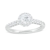 Thumbnail Image 0 of Previously Owned 1.00 CT. T.W. Diamond Frame Engagement Ring in 14K White Gold (I/I1)