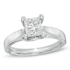 Thumbnail Image 0 of Previously Owned Celebration Ideal 1.00 CT. Princess-Cut Diamond Ring in 14K White Gold (I/I1)