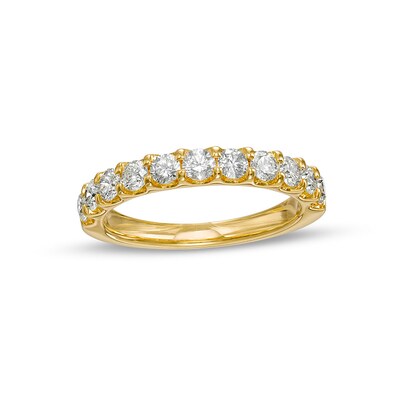 Previously Owned - 1.00 CT. T.W. Diamond Eleven Stone Anniversary Band in 14K Gold (I/SI2)