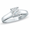 Thumbnail Image 1 of Previously Owned - 0.50 CT. Prestige® Princess-Cut Diamond Solitaire Engagement Ring in 14K White Gold (J/I1)