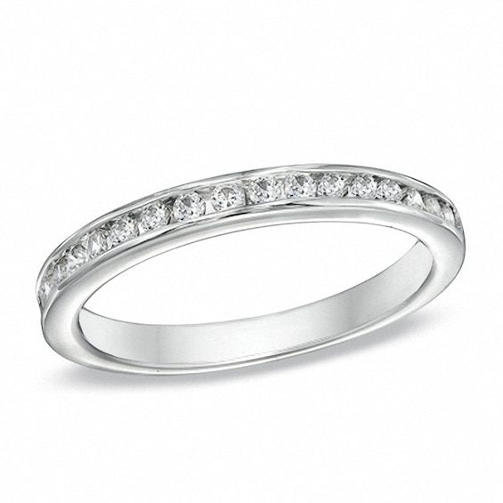 Previously Owned - Celebration Ideal 0.34 CT. T.W. Diamond Band in 14K White Gold (I/SI2)