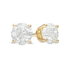 Thumbnail Image 0 of Previously Owned - 0.20 CT. T.W. Diamond Solitaire Crown Royal Stud Earrings in 14K Gold