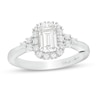 Previously Owned - Marilyn Monroe™ Collection 0.95 CT. T.W. Emerald-Cut Diamond Frame Engagement Ring in 14K White Gold