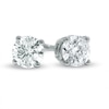 Thumbnail Image 1 of Previously Owned - Celebration  Lux® 0.50 CT. T.W. Diamond Solitaire Earrings in 14K White Gold (I/SI2)