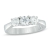 Thumbnail Image 0 of Previously Owned - 1.00 CT. T.W.  Diamond Three Stone Engagement Ring in 18K White Gold (I/SI2)